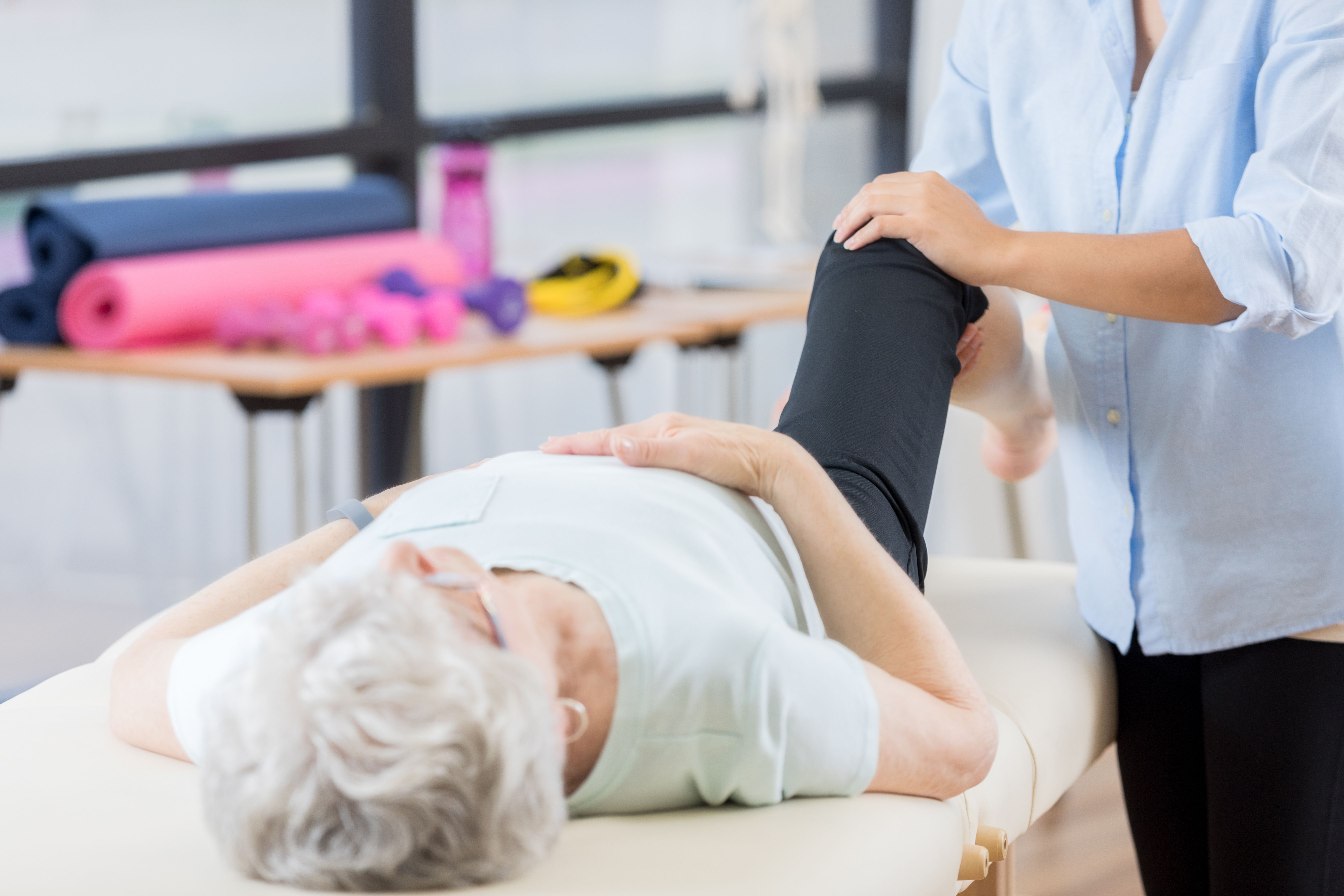 Rehab session on table